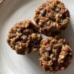 Healthy zucchini muffins, gluten free and dairy free