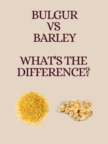 comparison of bulgur vs. barley