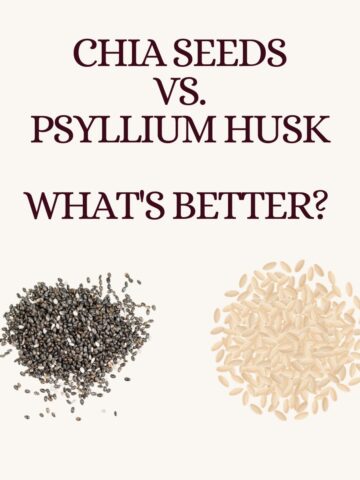 Psyllium husk vs. chia seeds