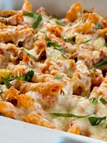 Baked Zucchini Penne Pasta